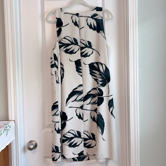 Ann Taylor Sleeveless Leaf Print Sheath Dress - Picture 4 of 8